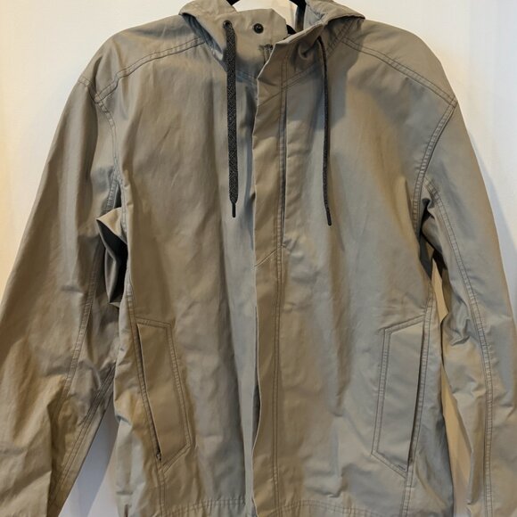 Arc'teryx Waylay Canvas Jacket Mens Large Grey/Beige Full-Zip Hooded - Picture 2 of 9